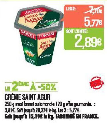 Crème Saint Agur
