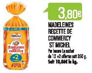 Madeleines recette de commercy St michel