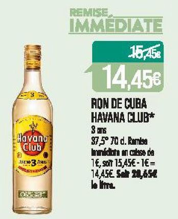 Ron de Cuba Havana Club