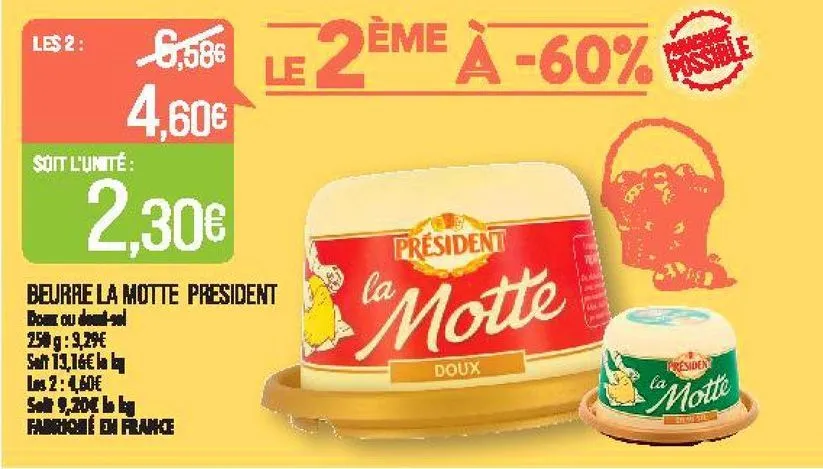 beurre la motte président