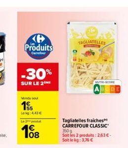 tagliatelles Carrefour