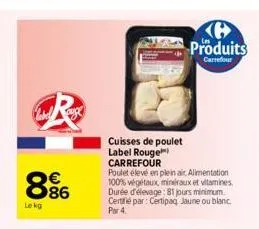 cuisses de poulet carrefour