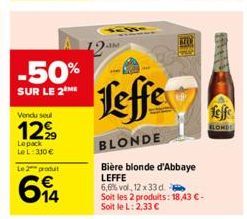 bière blonde Leffe