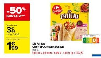 fajitas Carrefour