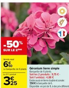 -50%  SUR LE 2 ME  €  B 