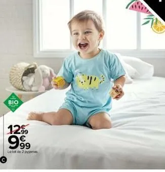 bio  1299  999  le lot de 2 pyjamas 