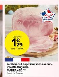 jambon cuit madrange