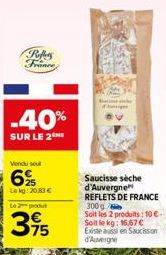 saucisse sèche Reflets de France