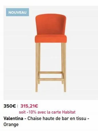 chaise haute orange