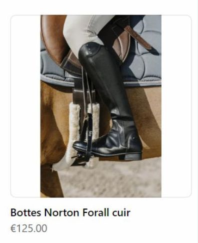 Bottes Norton Forall cuir  €125.00 