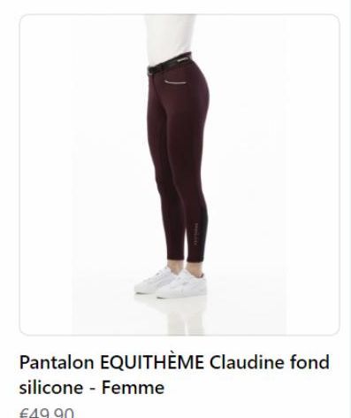 Pantalon EQUITHÈME Claudine fond  silicone - Femme  €49.90 