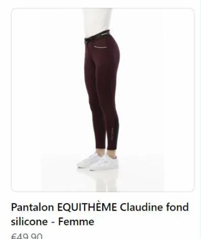 pantalon equithème claudine fond  silicone - femme  €49.90 