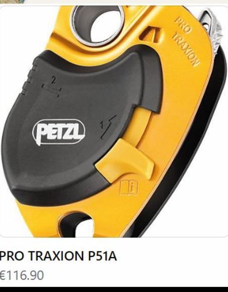 2  PETZL  PRO TRAXION P51A  €116.90  PRO  TRAXION 