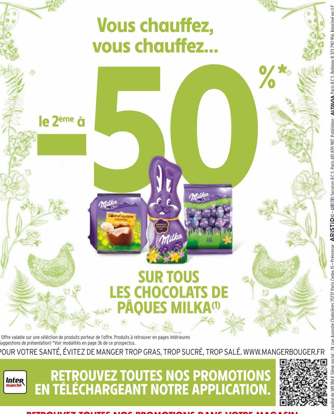 CHOCOLATS DE PAQUES MILKA 