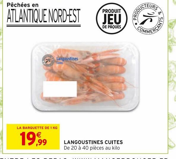 LANGOUSTINES CUITES 