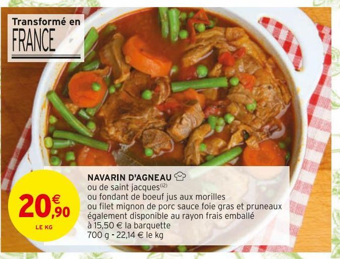 NAVARIN D'AGNEAU 