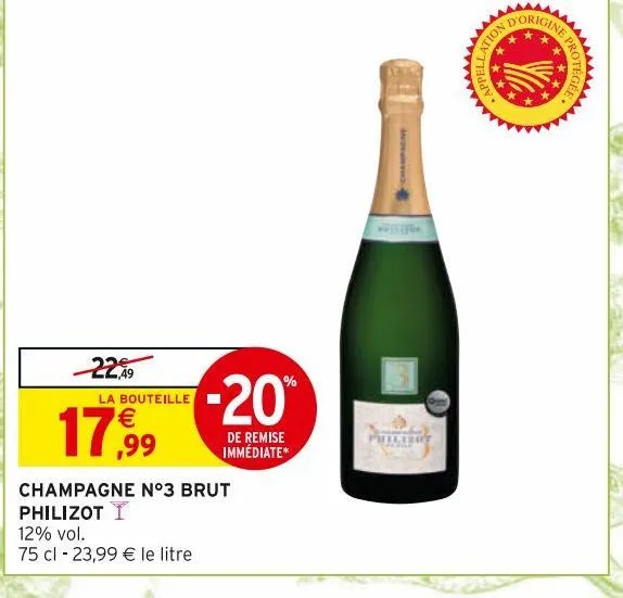 champagne n°3 brut philizot 
