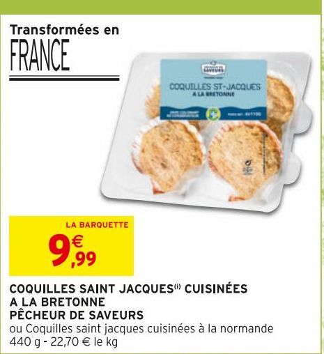 COQUILLES SAINT JACQUES CUISINEES A LA BRETONNE PECHEUR DE SAVEURS 