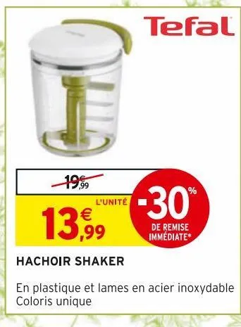 hachoir shaker