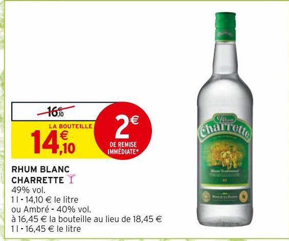 RHUM BLANC CHARRETTE