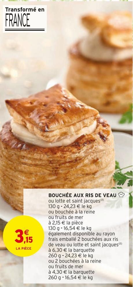 BOUCHEE AUX RIS DE VEAU