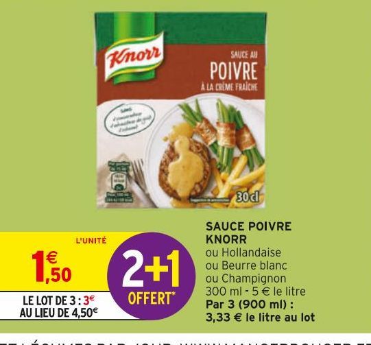 SAUCE POIVRE KNORR