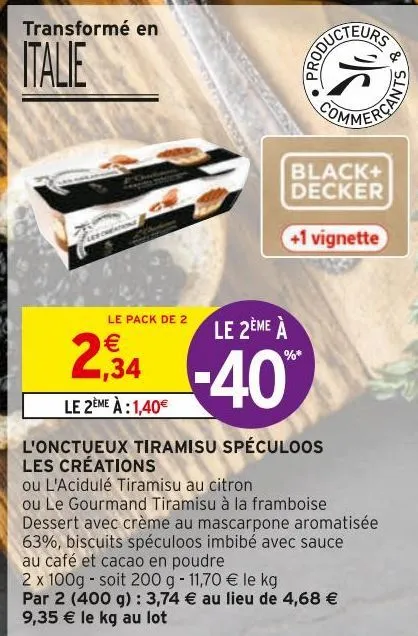 l'onctueux tiramisu speculoos les creations 