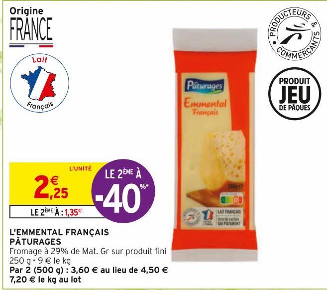 L'EMMENTAL FRANÇAIS PÂTURAGES