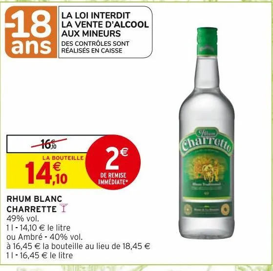 rhum blanc charrette