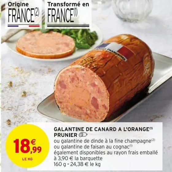 galantine de canard a l'orange prunier