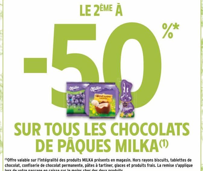 TOUS LES CHOCOLATS DE PÂQUES MILKA