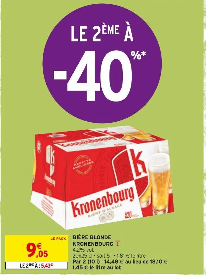 bière blonde kronenbourg