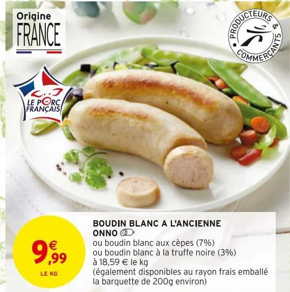 boudin blanc a l'ancienne onno