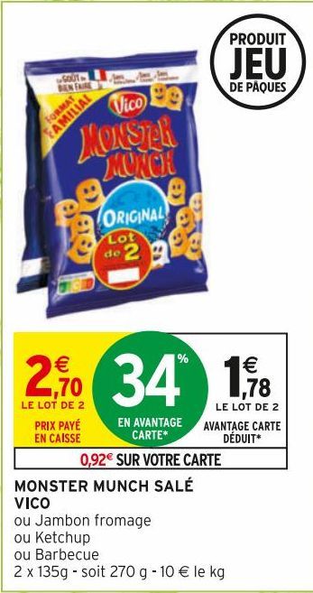 MONSTER MUNCH SALÉ VICO