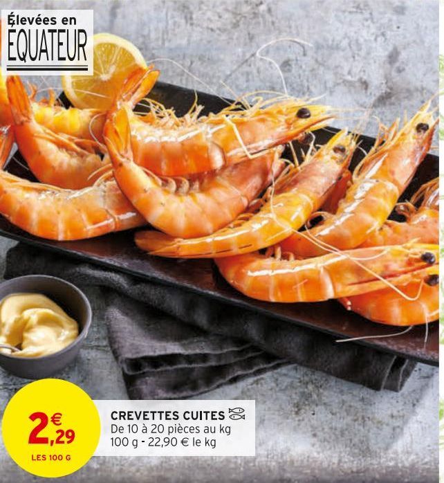 crevettes cuites