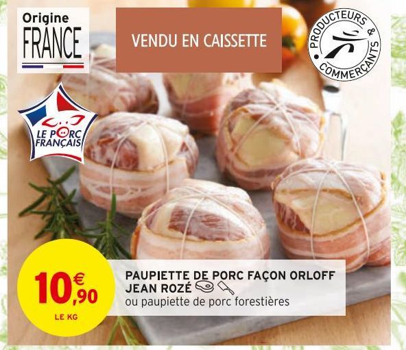 PAUPIETTE DE PORC FAÇON ORLOFF JEAN ROZÉ