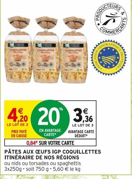 pâtes aux oeufs igp coquillettes itinéraire de nos régions