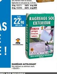 2500  2290  2 LEKG  AGREAGE sol m  RAGRÉAGE AUTOLISSANT Solarius extérieurs e  RAGREAGE SOL EXTERIEUR  REG  garaget  bokon  SOL 