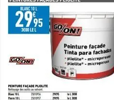 goon!  peinture façade pliolite nettoyage des outils au solvent  25006  blanc 18 l piere 101  29195  29095  l300  13000  peinture façade tinta para fachadas pliotite-microporest plielite-micropores 