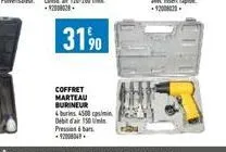 coffret marteau burineur  burins 4500 min debit d'air 150 min pression bar -92008049 