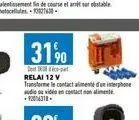 31%  de co-part relai 12 v  transtorme le contact aliment d'un interphone audio e video en contact non aliment 1204318 