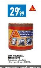 299⁹9  SIKA MULTISEAL TERRE CUITE Bande anche autocolant 10mlag 150 mm 92002353-