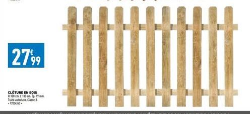 clôture en bois 