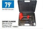 79€  09  COFFRET CLOUEUR  Debit d'air 0,4 Pression 6-7 bar  Dlous 50-90-92008053 