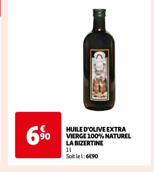 HUILE D'OLIVE EXTRA VIERGE 100% NATUREL LA BIZERTINE