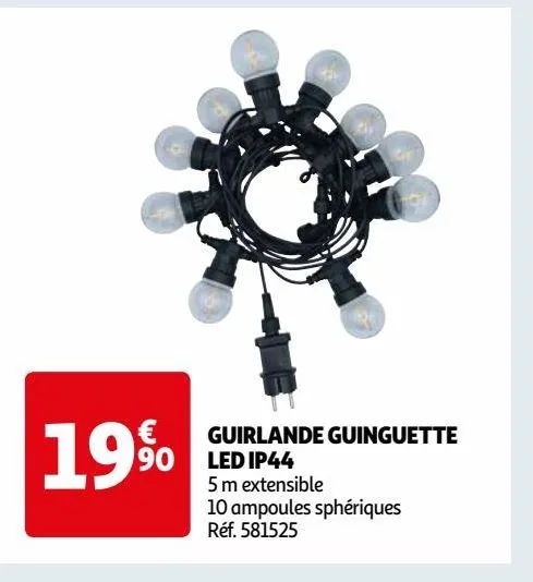 guirlande guinguette led ip44