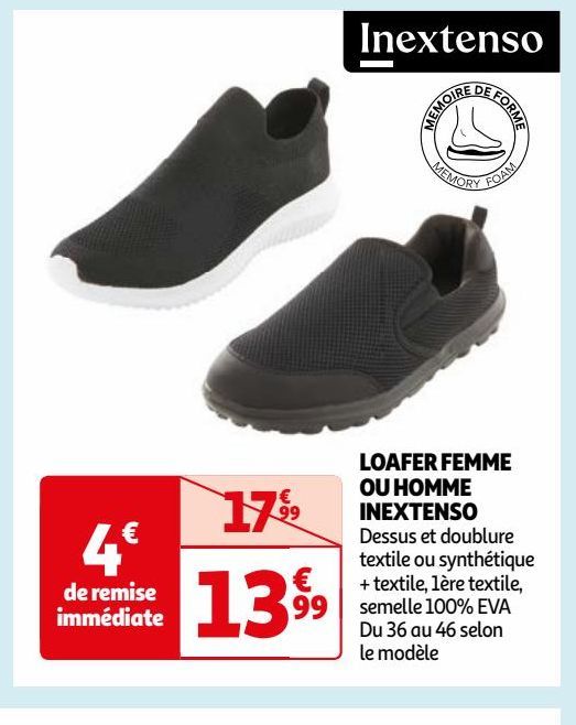 LOAFER FEMME OU HOMME INEXTENSO