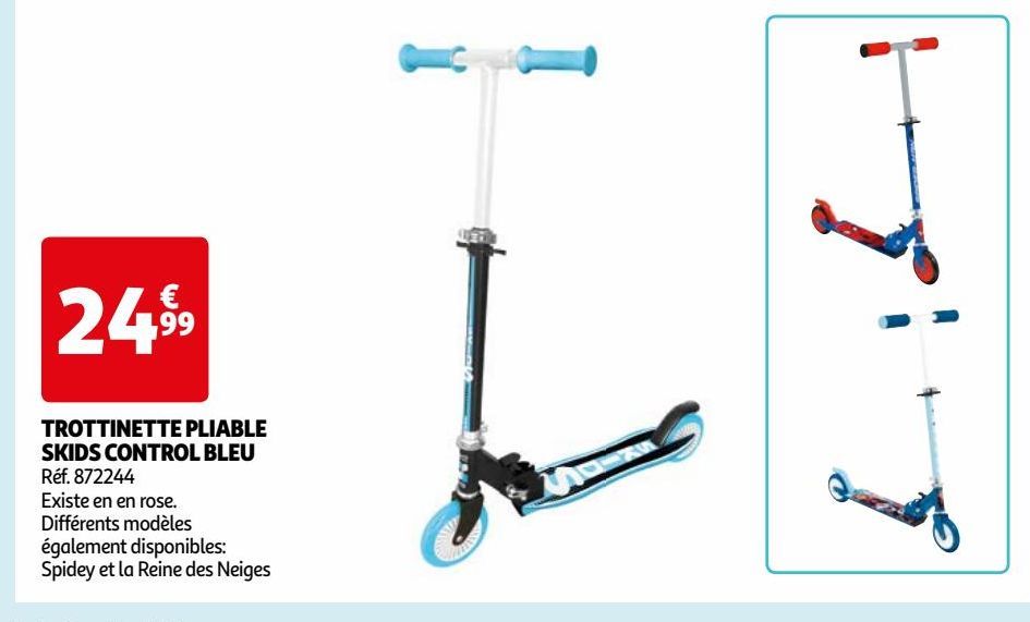 TROTTINETTE PLIABLE SKIDS CONTROL BLEU