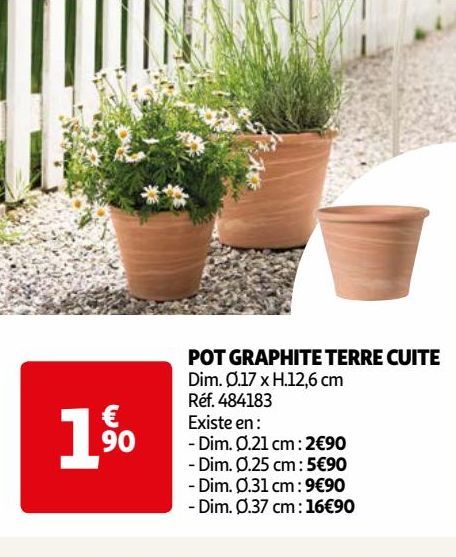 POT GRAPHITE TERRE CUITE