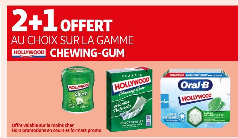 La gamme Hollywood Chewing-gum